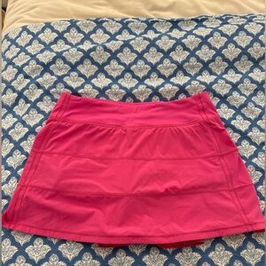Lululemon Sonic Pink pace rival skirt
